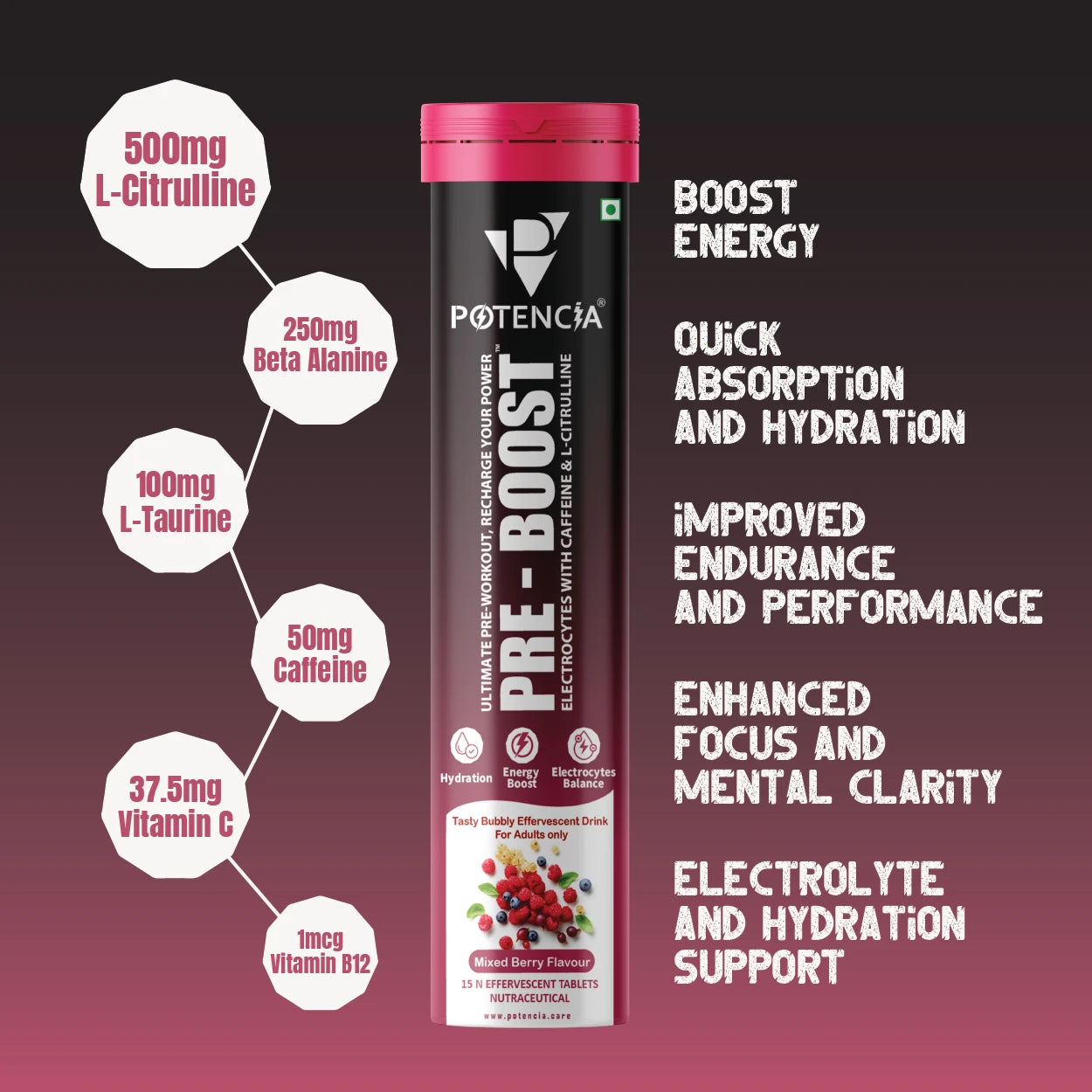 Pack of 6 Pre-Boost Mixed-Berry