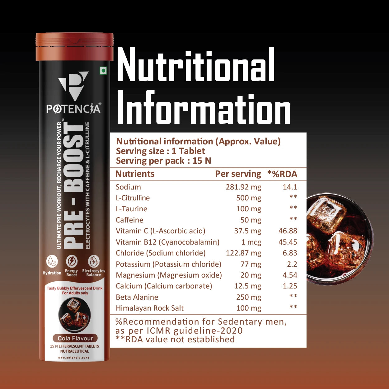 Pack of 9 Pre-Boost Cola