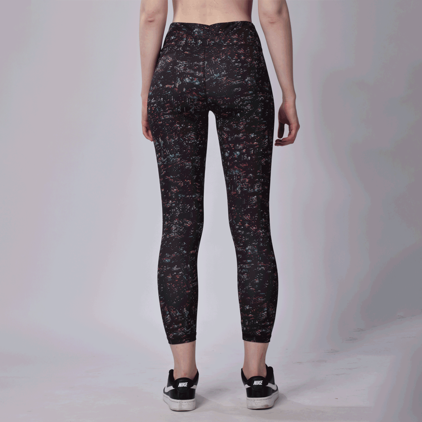 Seamless Yoga Dry-Fit Up Rise HD-Printed Ankle Leggy