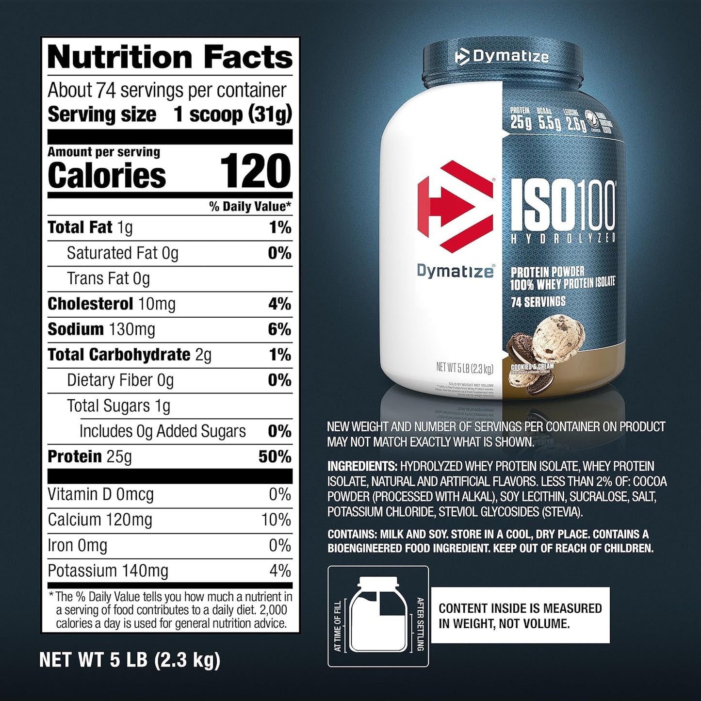 Dymatize Nutrition ISO100 Hydrolyzed Whey Protein Isolate