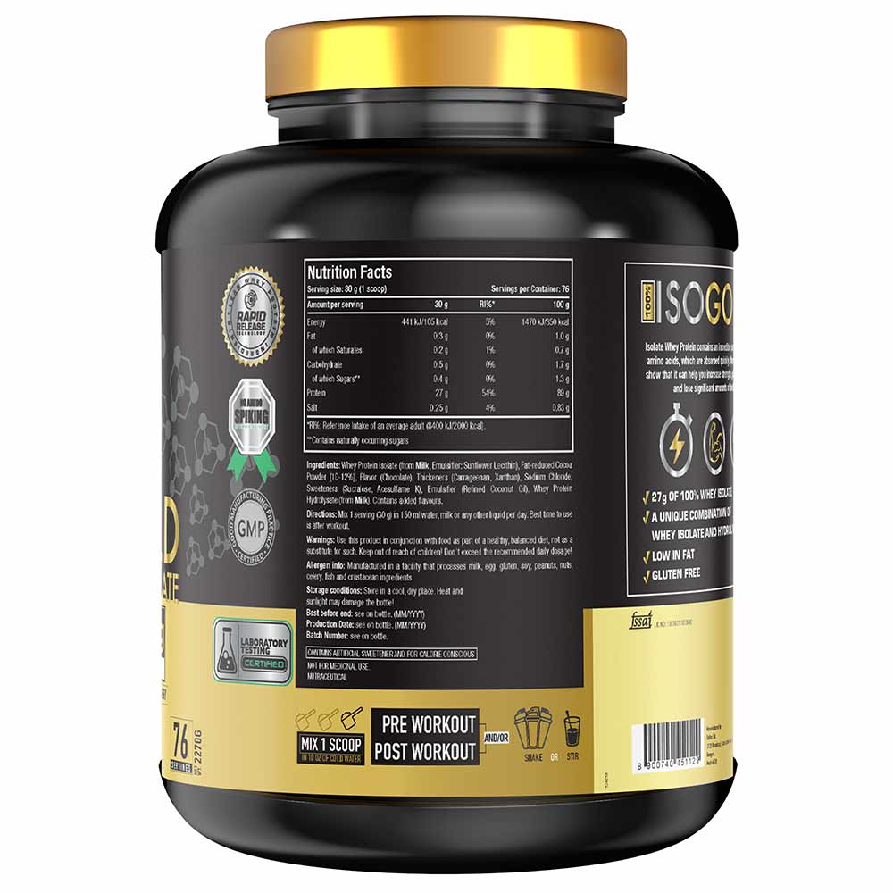 One Science 100% Iso Gold Whey Protein Isolate, 2.27 kg (5 lb)
