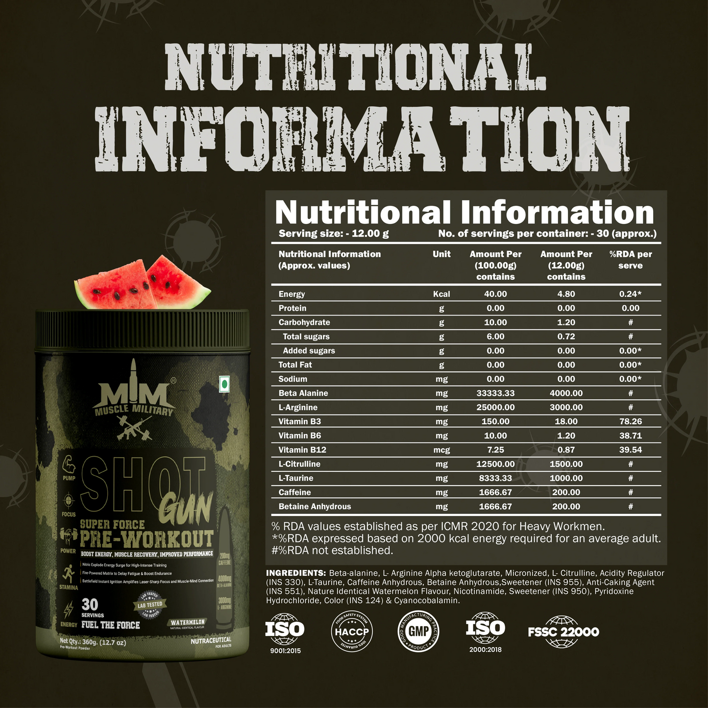 Shot Gun Pre-Workout