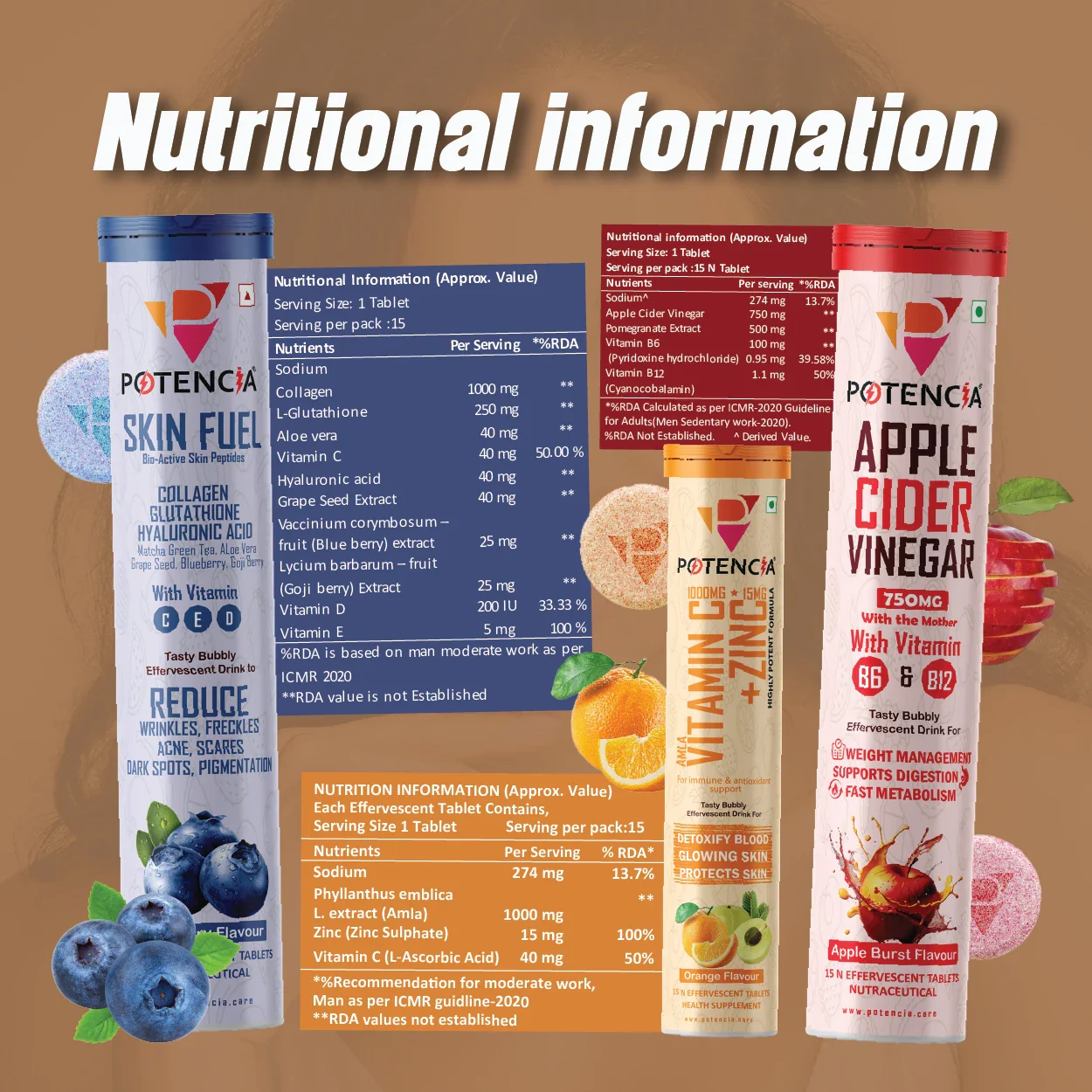 Apple Cider+Skin Fuel+Vitamin C Combo