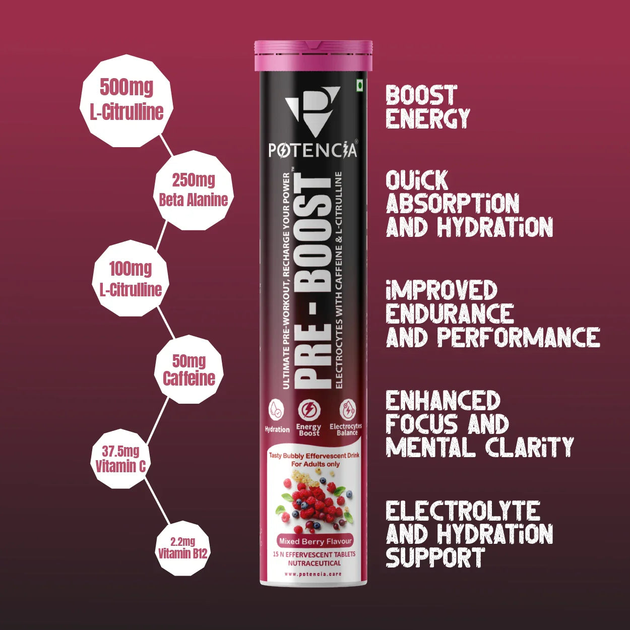 Pack of 9 Pre-Boost Mixed Berry