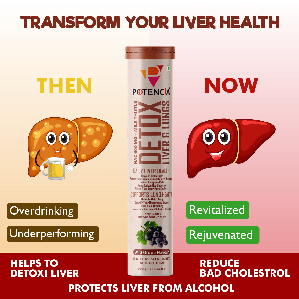 Pack of 3 Detox Liver & Lungs Wild Grape