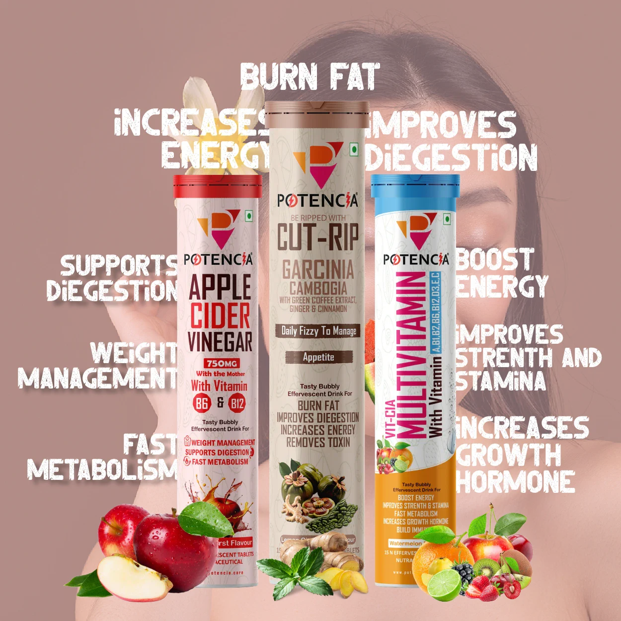 Apple Cider + Cutrip + Multivitamin Combo