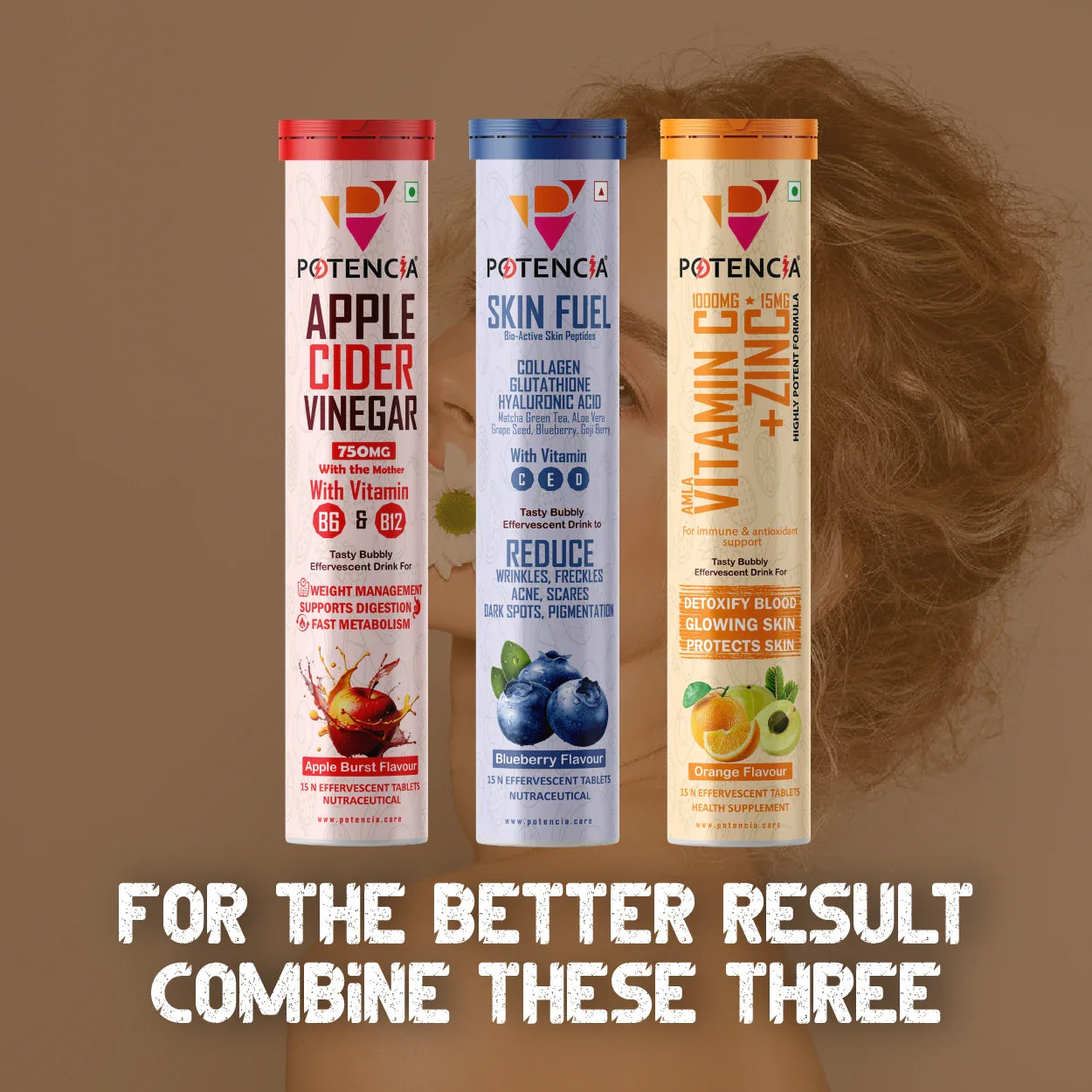 Apple Cider+Skin Fuel+Vitamin C Combo