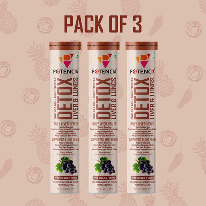 Pack of 3 Detox Liver & Lungs Wild Grape