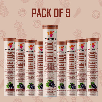 Pack of 9 Detox Liver & Lungs Wild Grape