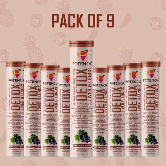 Pack of 9 Detox Liver & Lungs Wild Grape