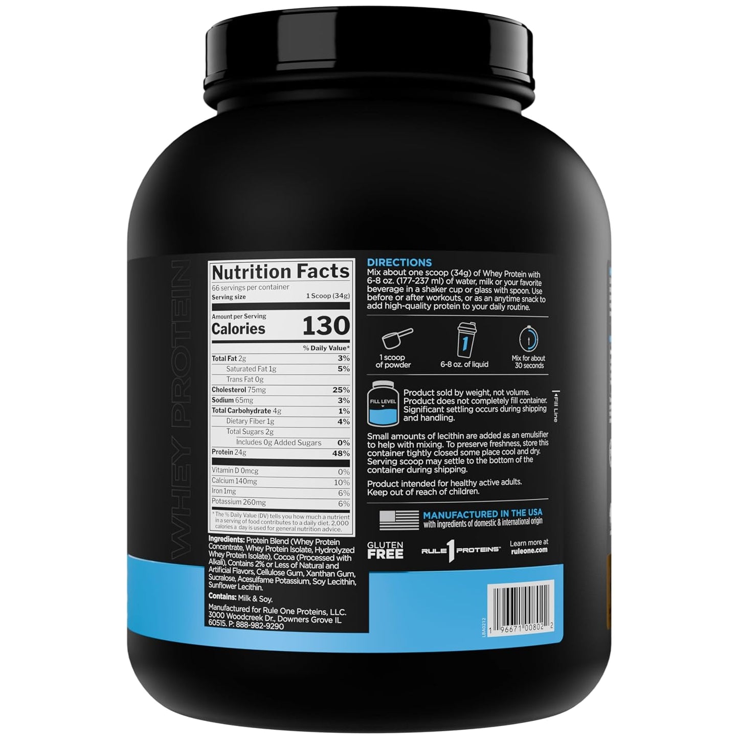 R1 Whey Protein | 4.95 lb / 2.24 kg