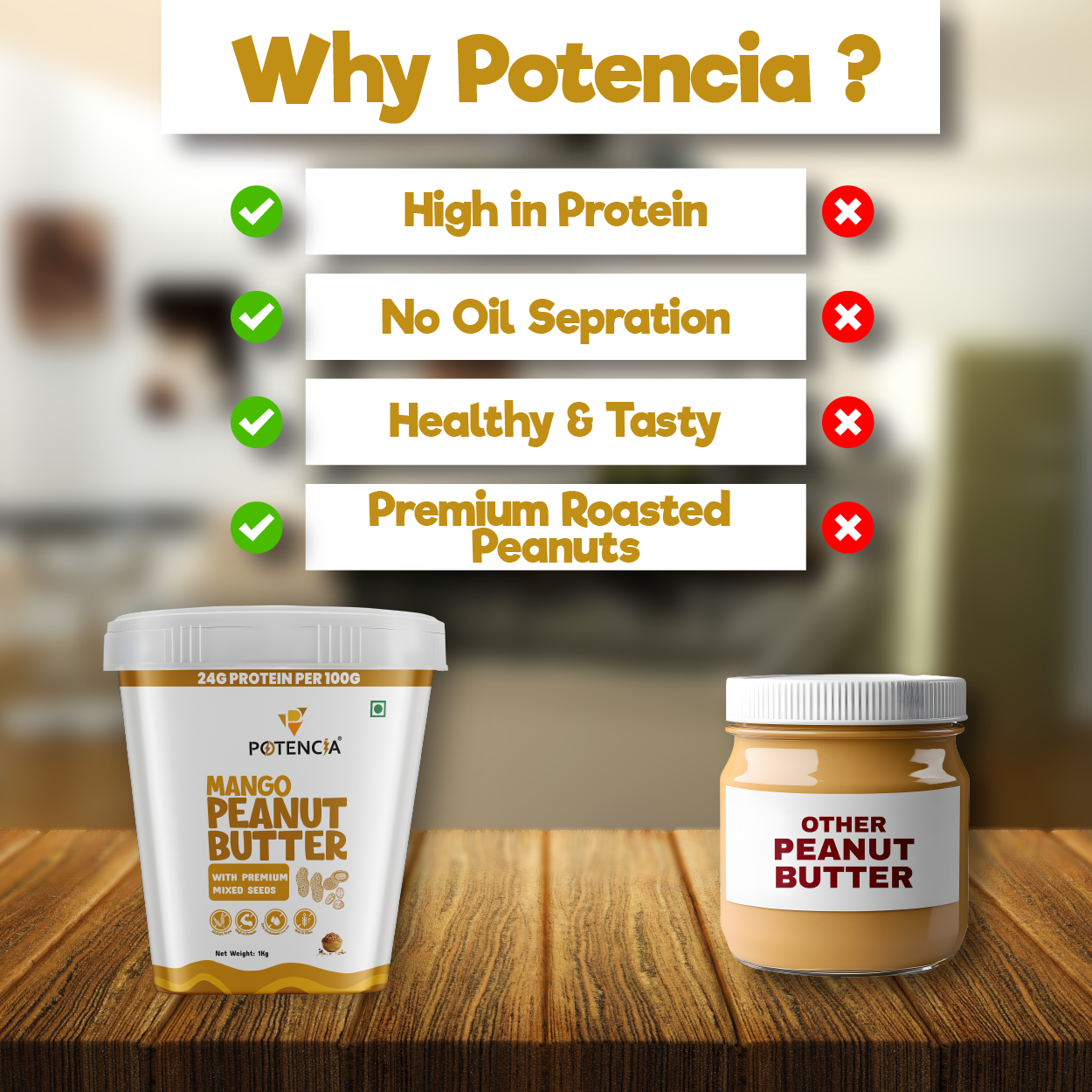 Peanut Butter Mango with Mixed Seeds 1kg