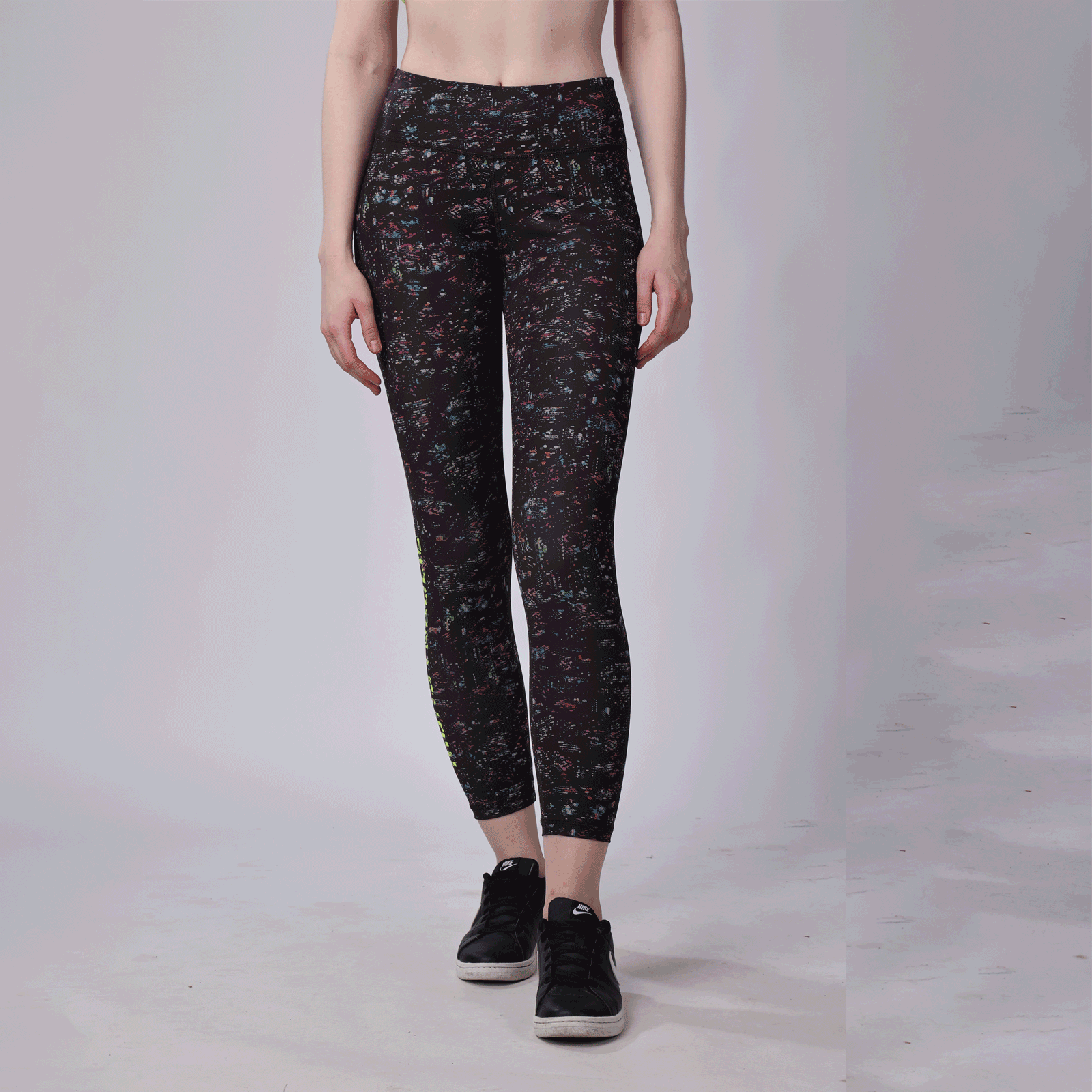Seamless Yoga Dry-Fit Up Rise HD-Printed Ankle Leggy