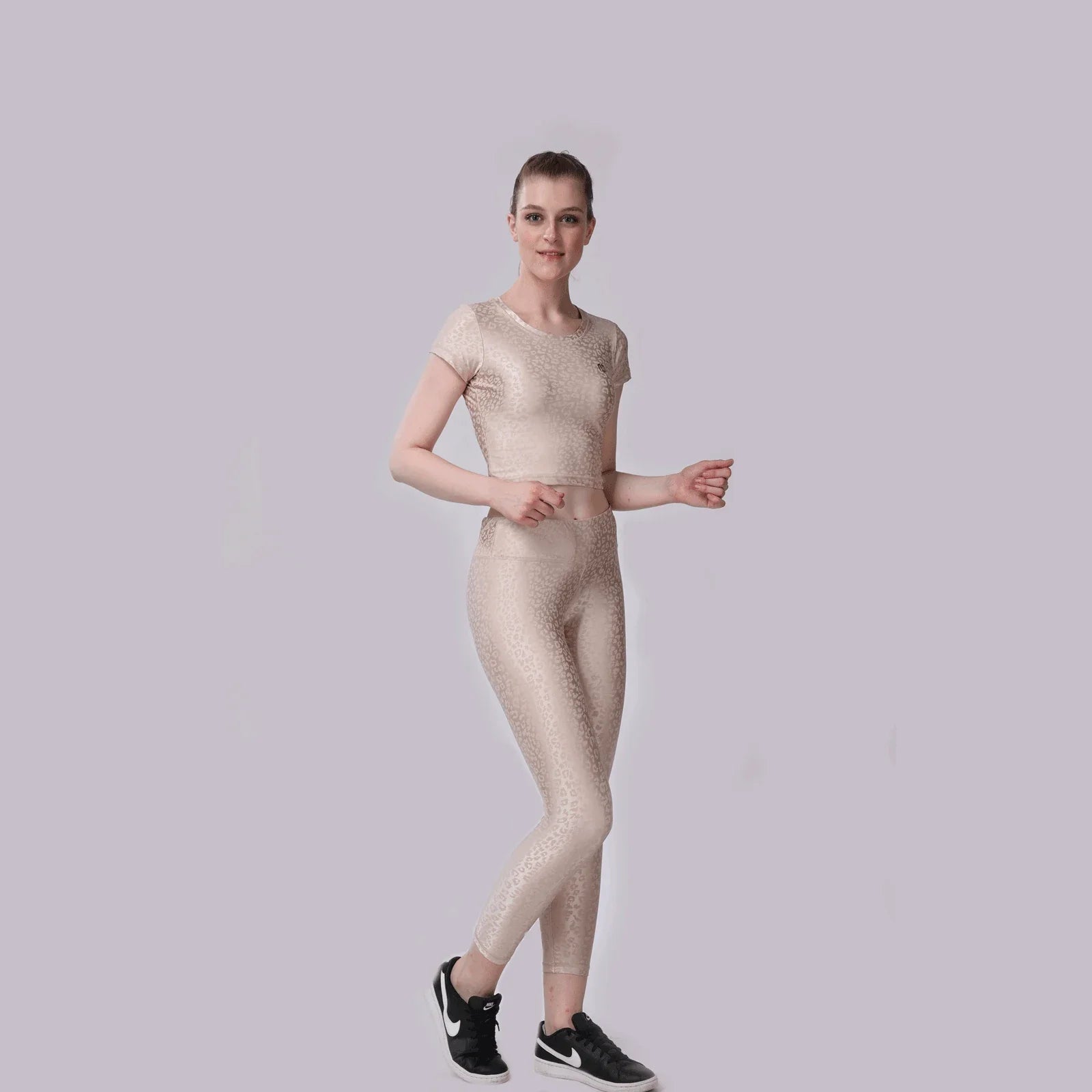 Dynamic Leopard Anti-Moisture Special Edition Crop Top & Tighty