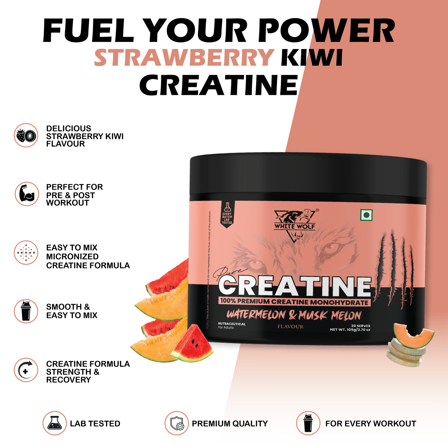 Pure Range Creatine Monohydrate Flavoured
