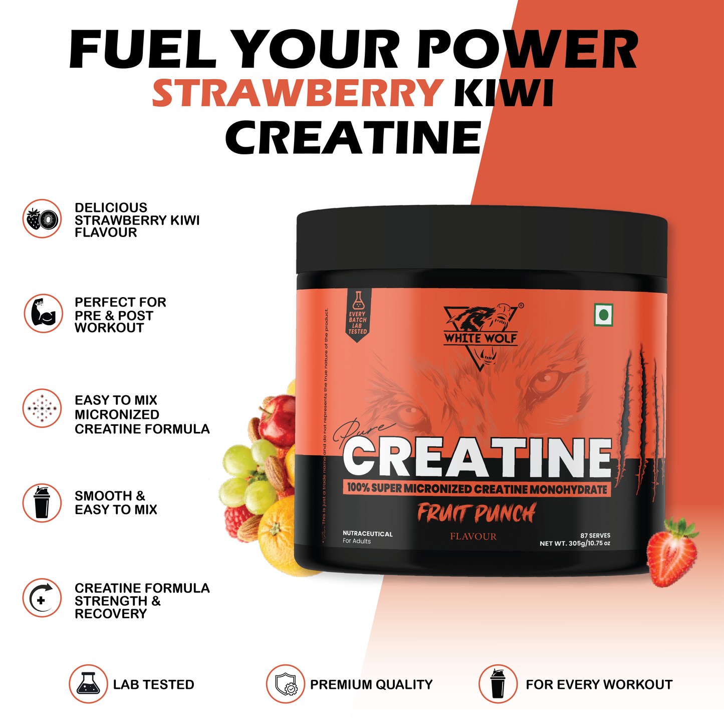 Pure Range Creatine Monohydrate Flavoured