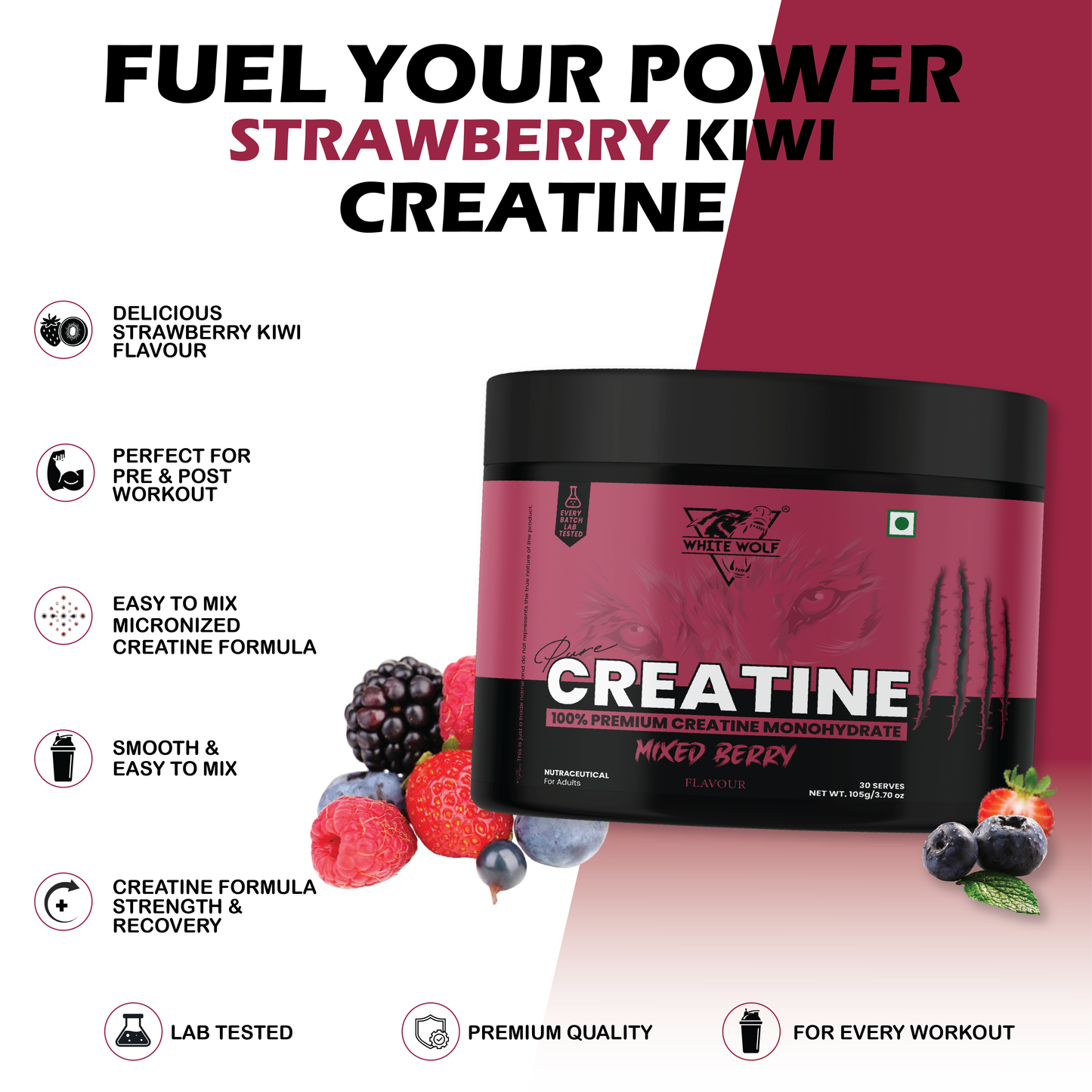 Pure Range Creatine Monohydrate Flavoured