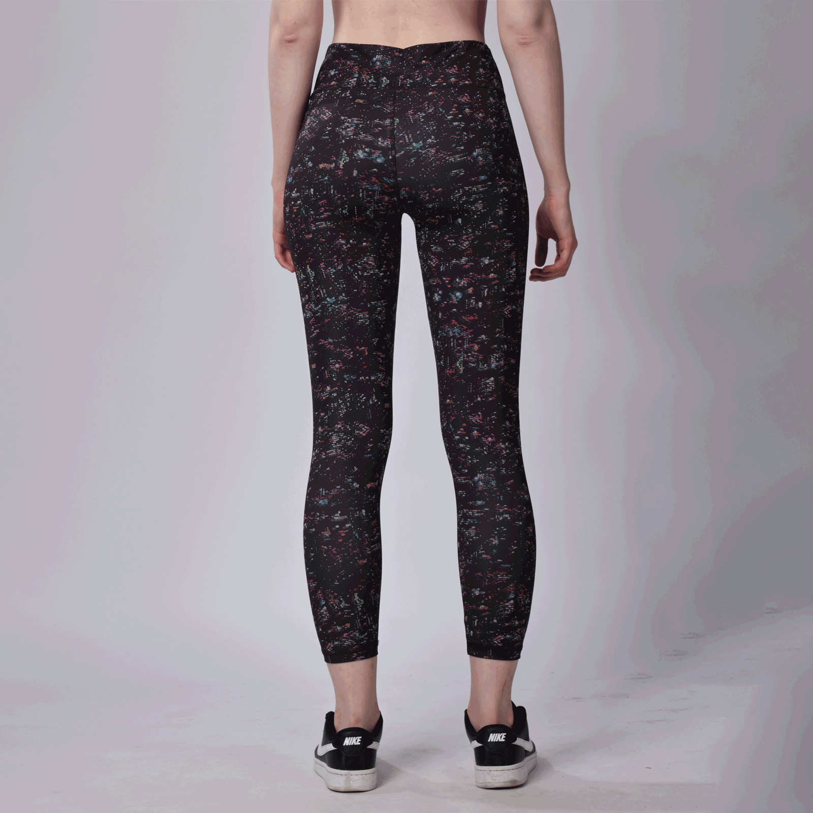 Seamless Yoga Dry-Fit Up Rise HD-Printed Ankle Leggy