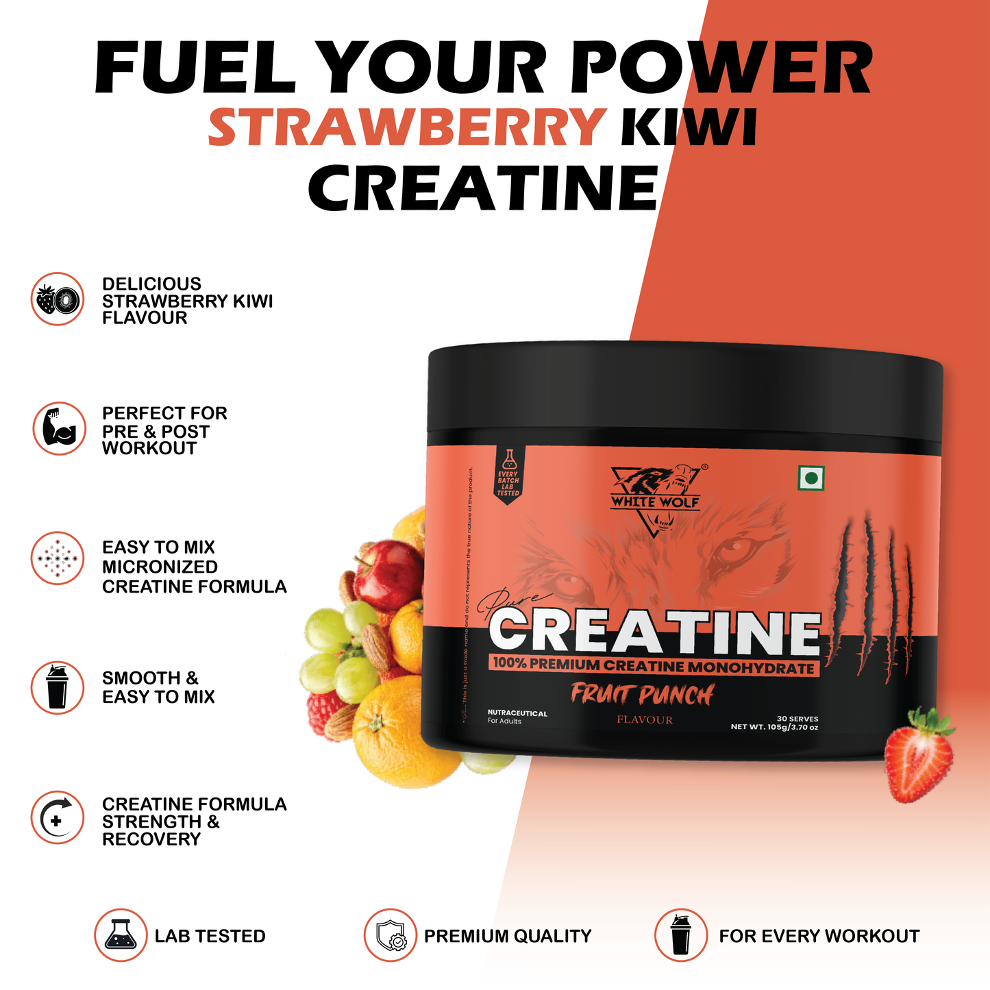 Pure Range Creatine Monohydrate Flavoured