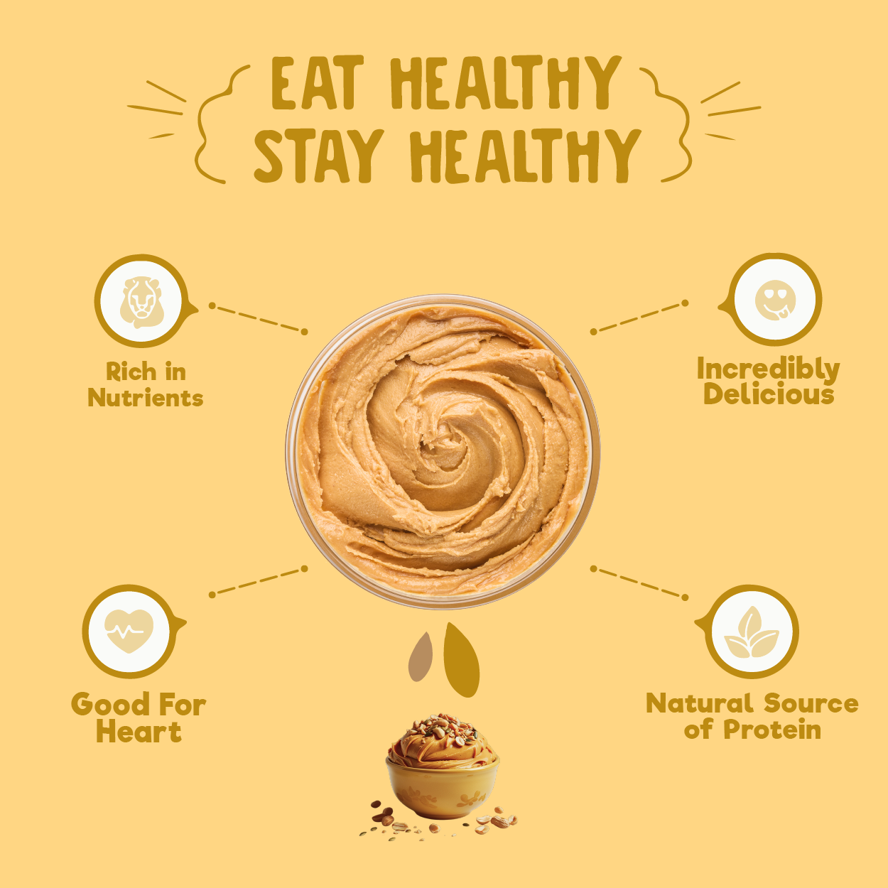 Peanut Butter Mango with Mixed Seeds 1kg