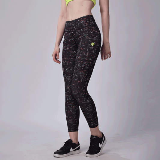 Seamless Yoga Dry-Fit Up Rise HD-Printed Ankle Leggy(ARTICLE NO-WS24/0016)