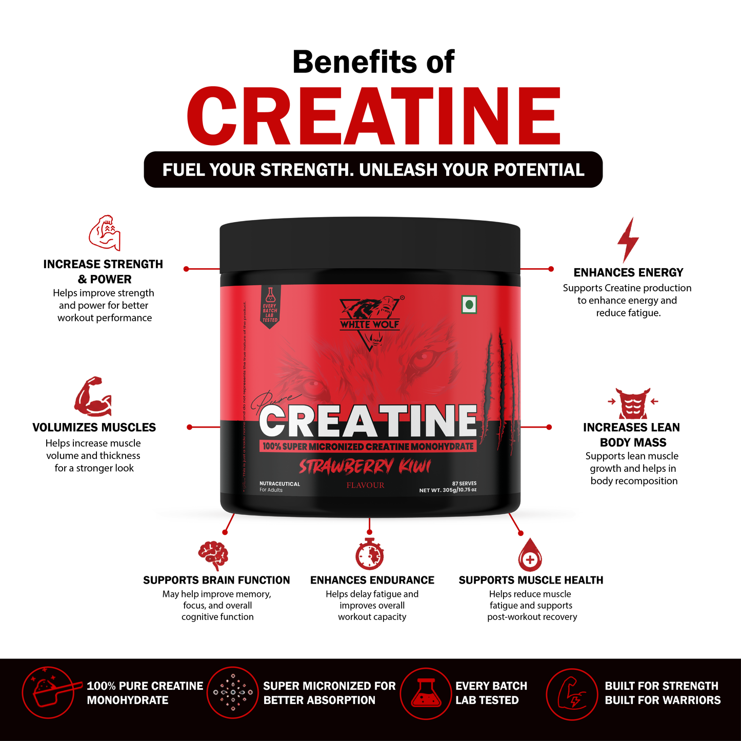 Pure Range Creatine Monohydrate Flavoured
