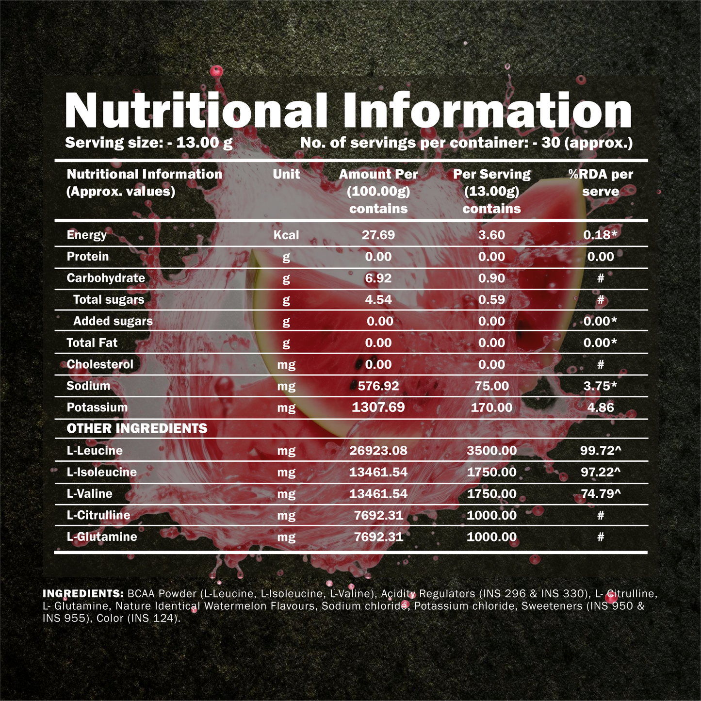 Magazine BCAA (Intra Workout Catalyst) | 13g/Serve | 30 Servings