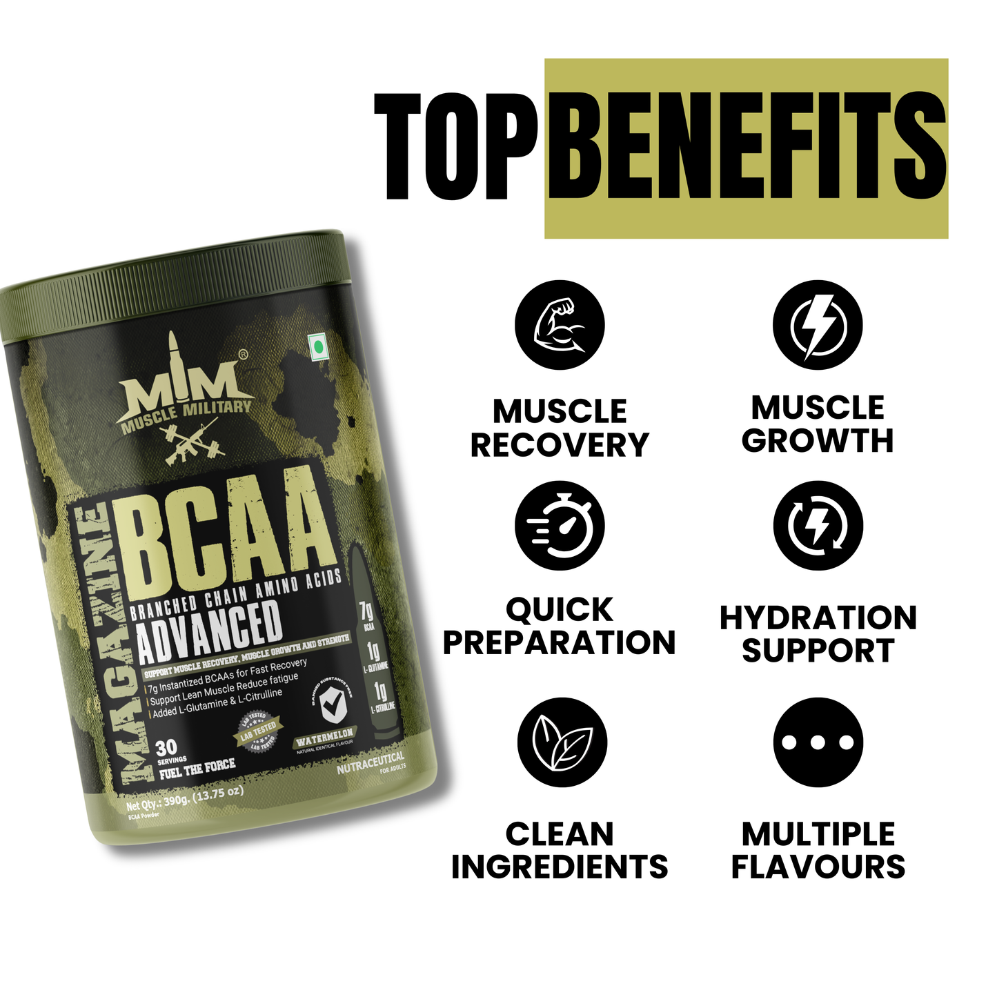Magazine BCAA (Intra Workout Catalyst) | 13g/Serve | 30 Servings