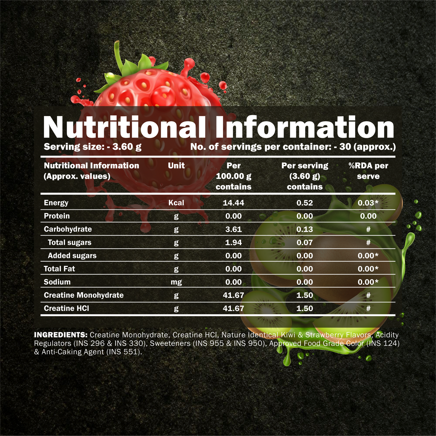 Creatine Monohydrate + HCL
