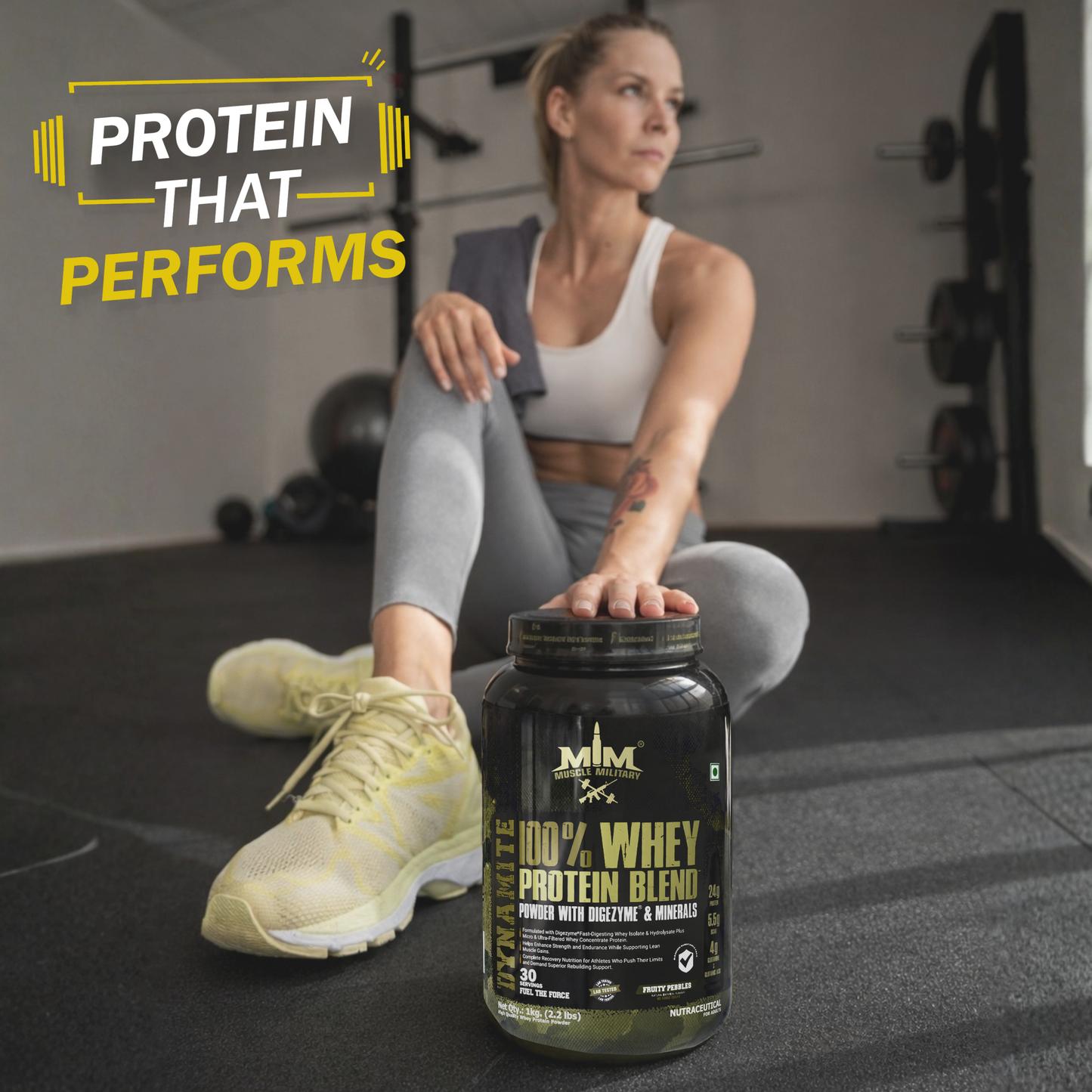 Dynamite 100% Whey Protein | Bcaa + Glutamine