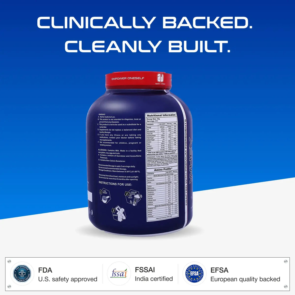 Apex Vitals Whey Protein Isolate