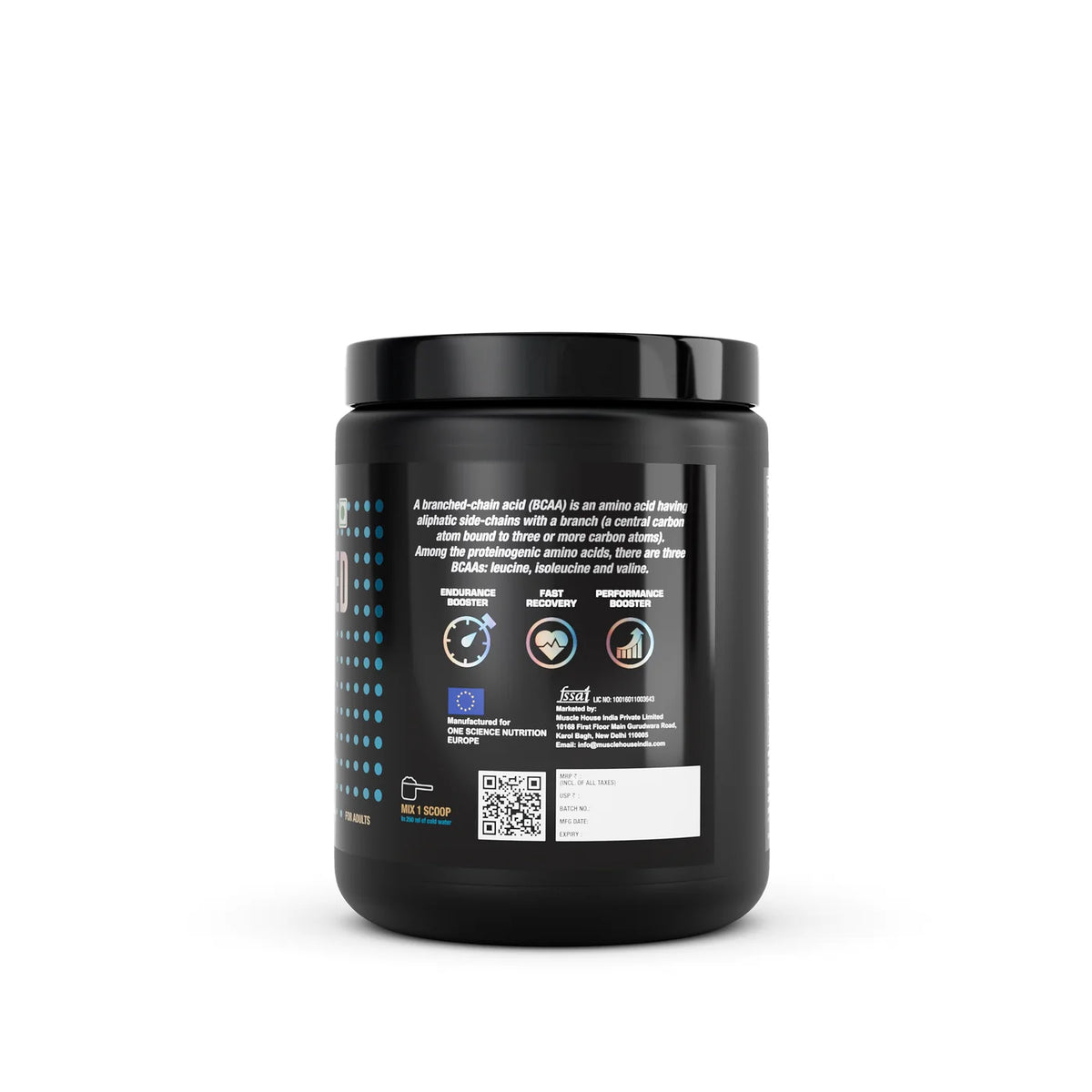One Science Recharge BCAA, 375 g (0.826 lb), 50 Servings,