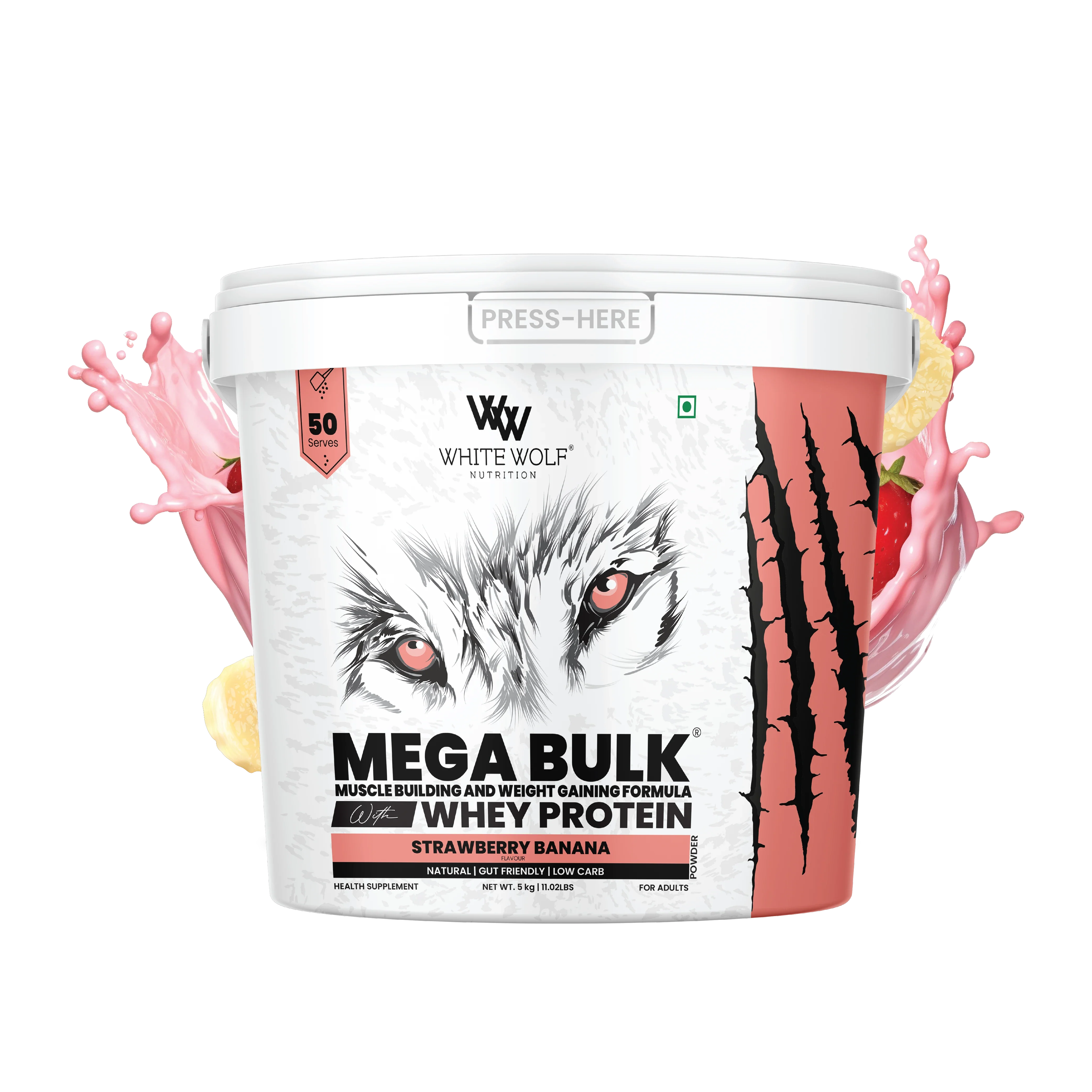 Mega Bulk Mass Gainer With  Whey Protein