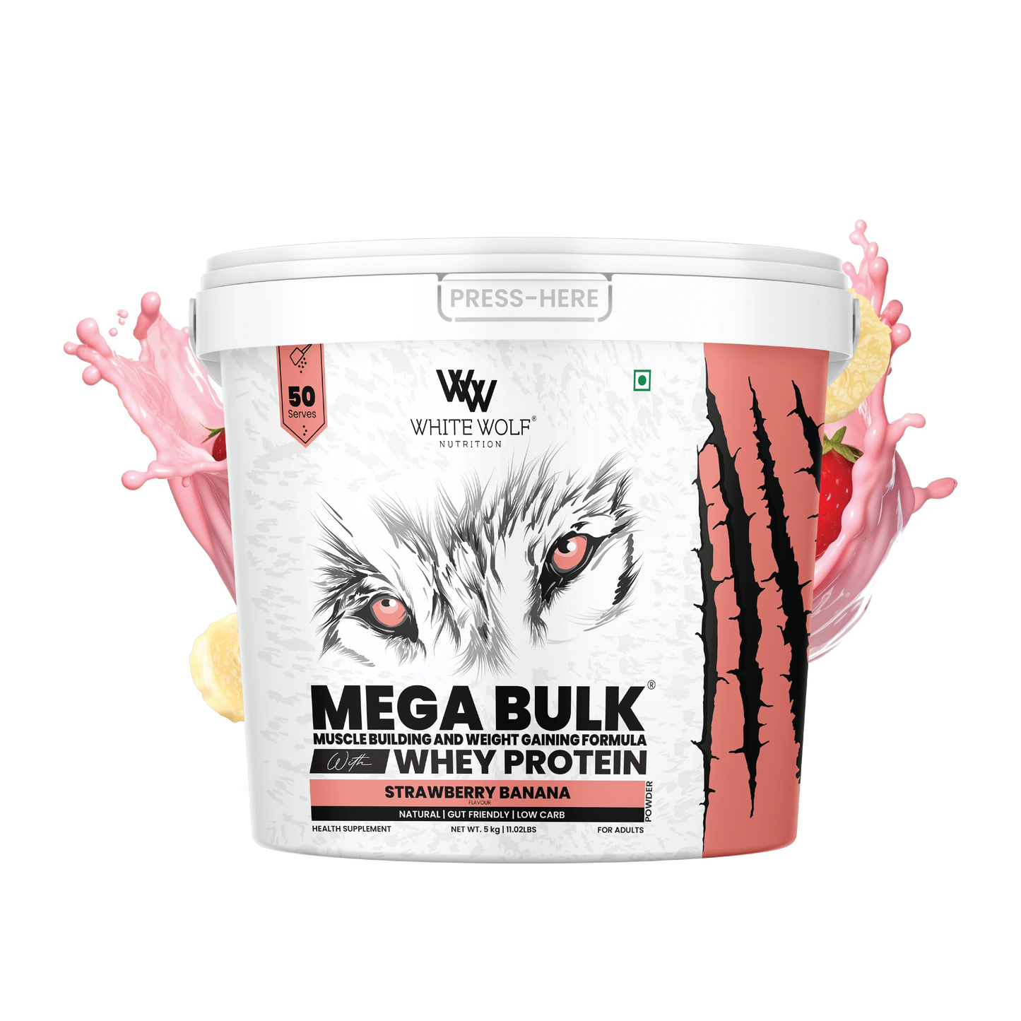 Mega Bulk Mass Gainer With  Whey Protein