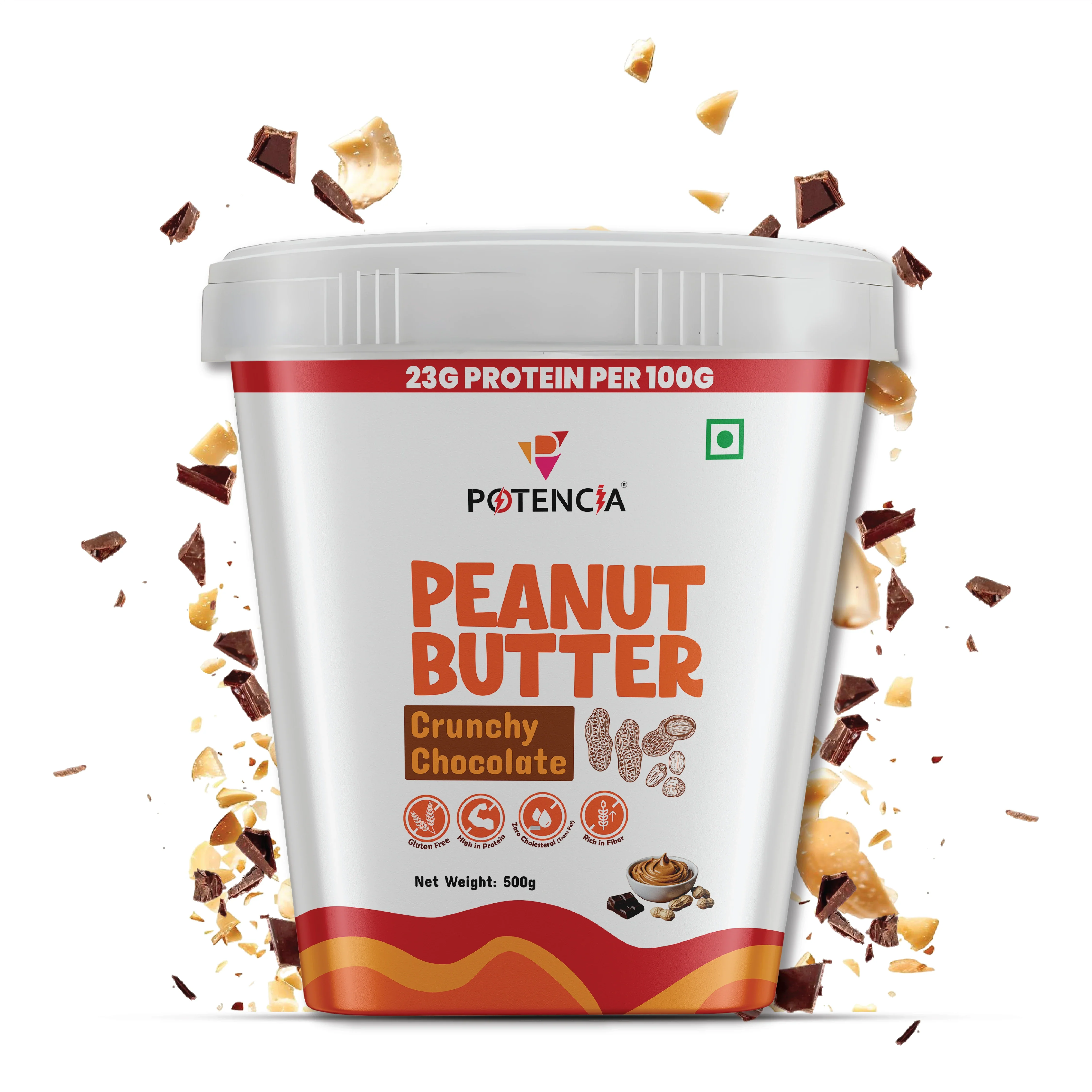 Potencia Chocolate Crunchy Peanut Butter 500g