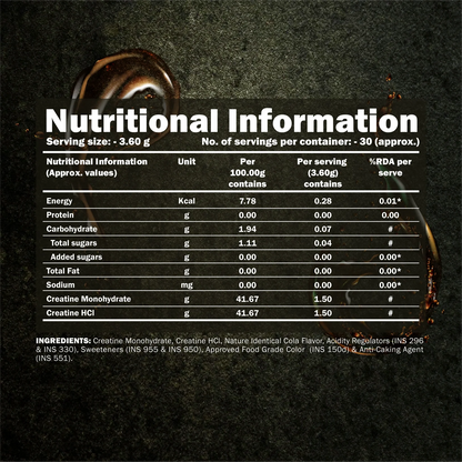 Creatine Monohydrate + HCL
