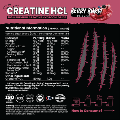 Pure Range Creatine HCL Hydrochloride