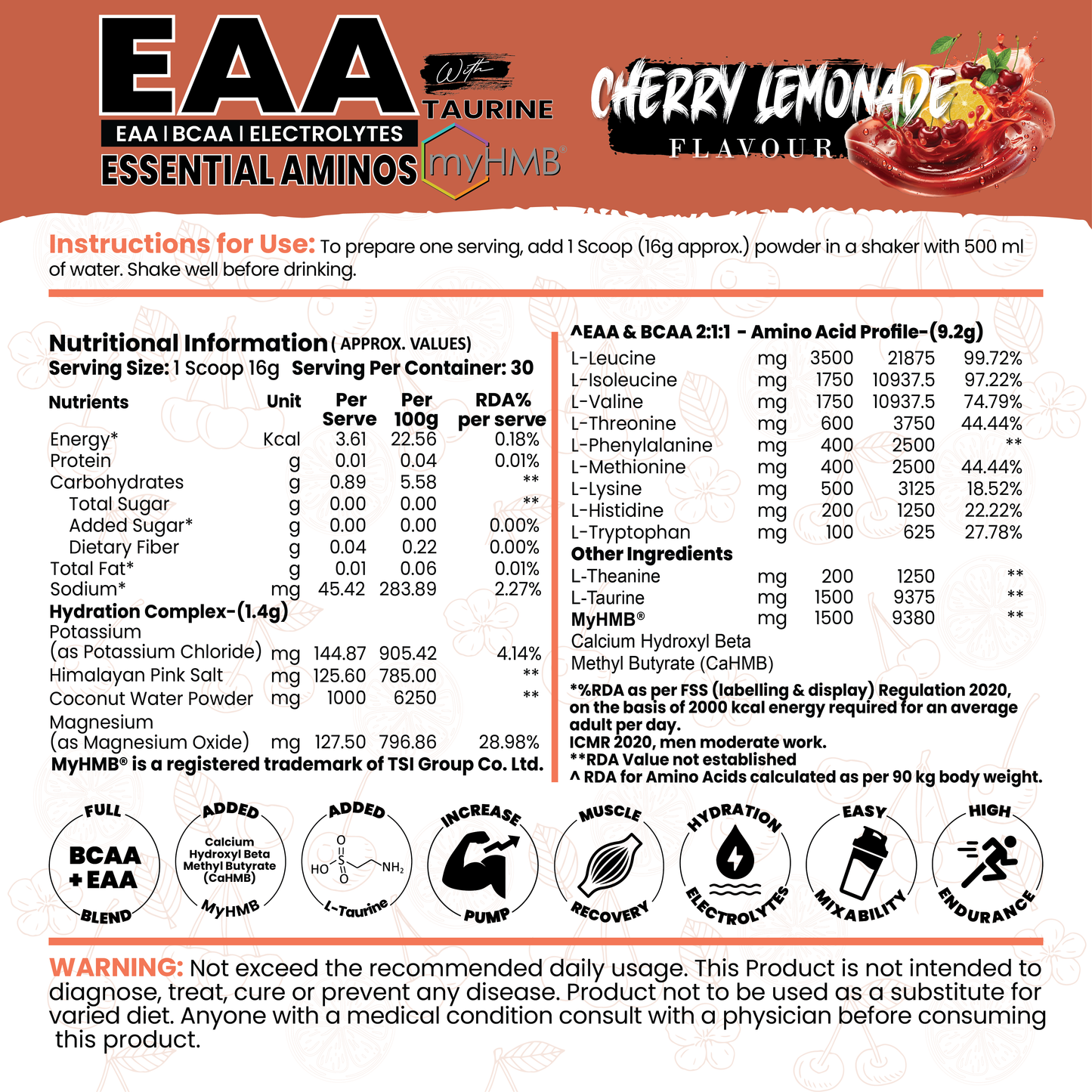 Essential Aminos (EAA) with MyHMB®