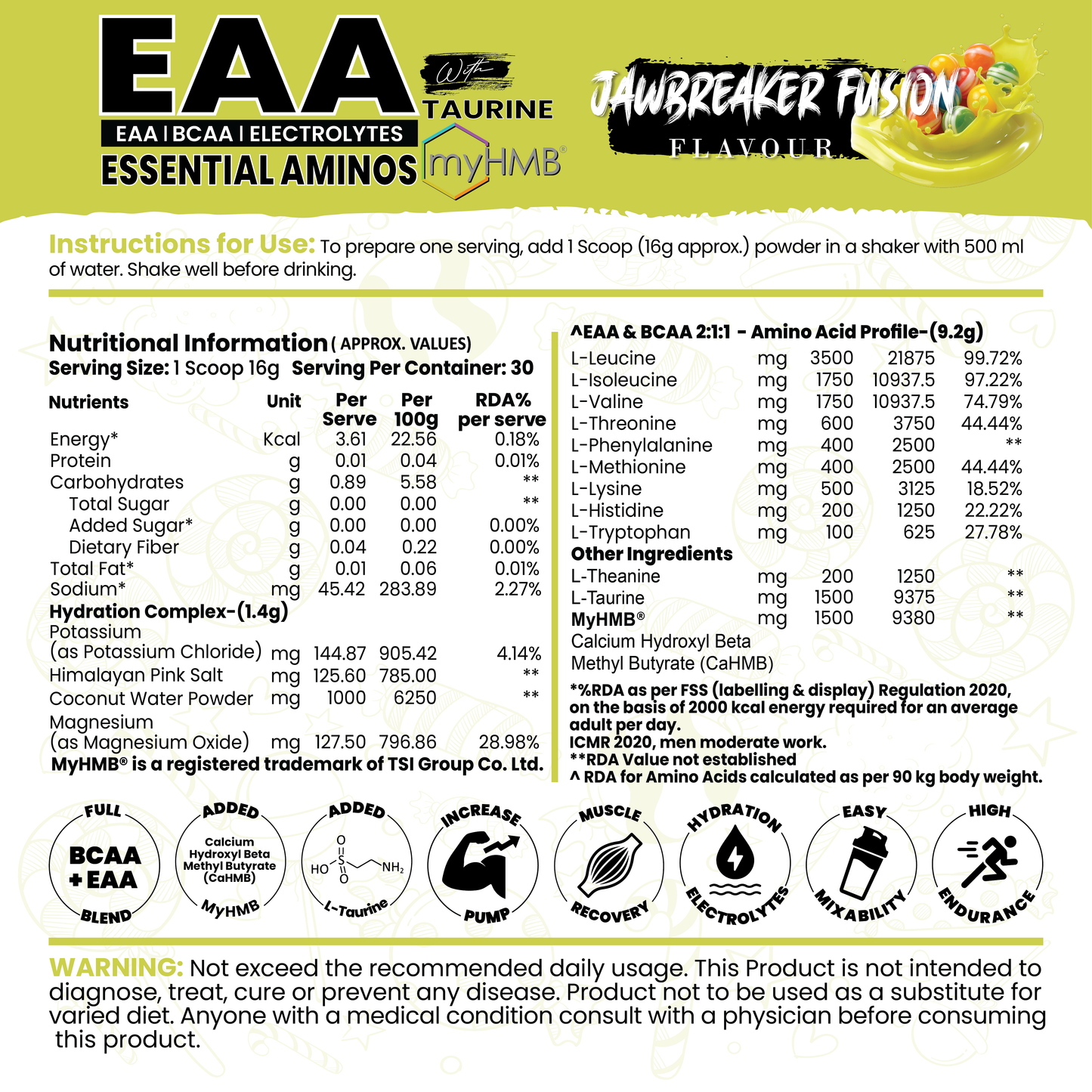 Essential Aminos (EAA) with MyHMB®