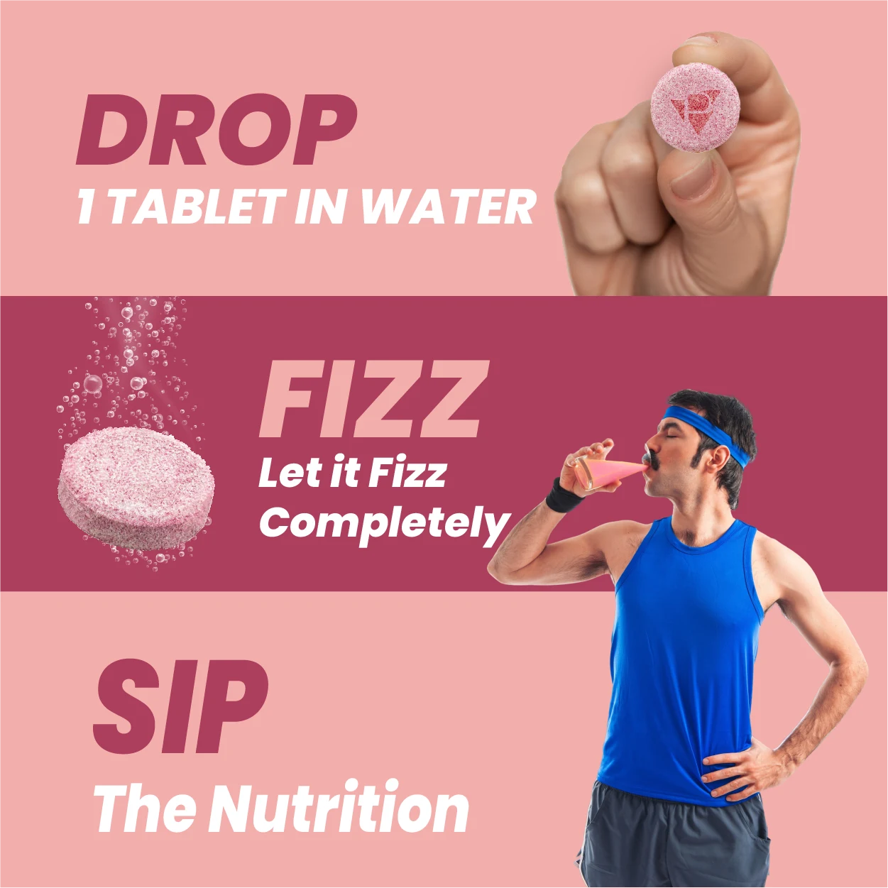 Pack of 6 Electrolyte Rose Lemonade