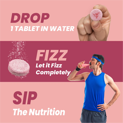 Pack of 6 Electrolyte Rose Lemonade