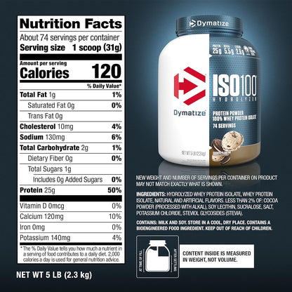 Dymatize Nutrition ISO100 Hydrolyzed Whey Protein Isolate