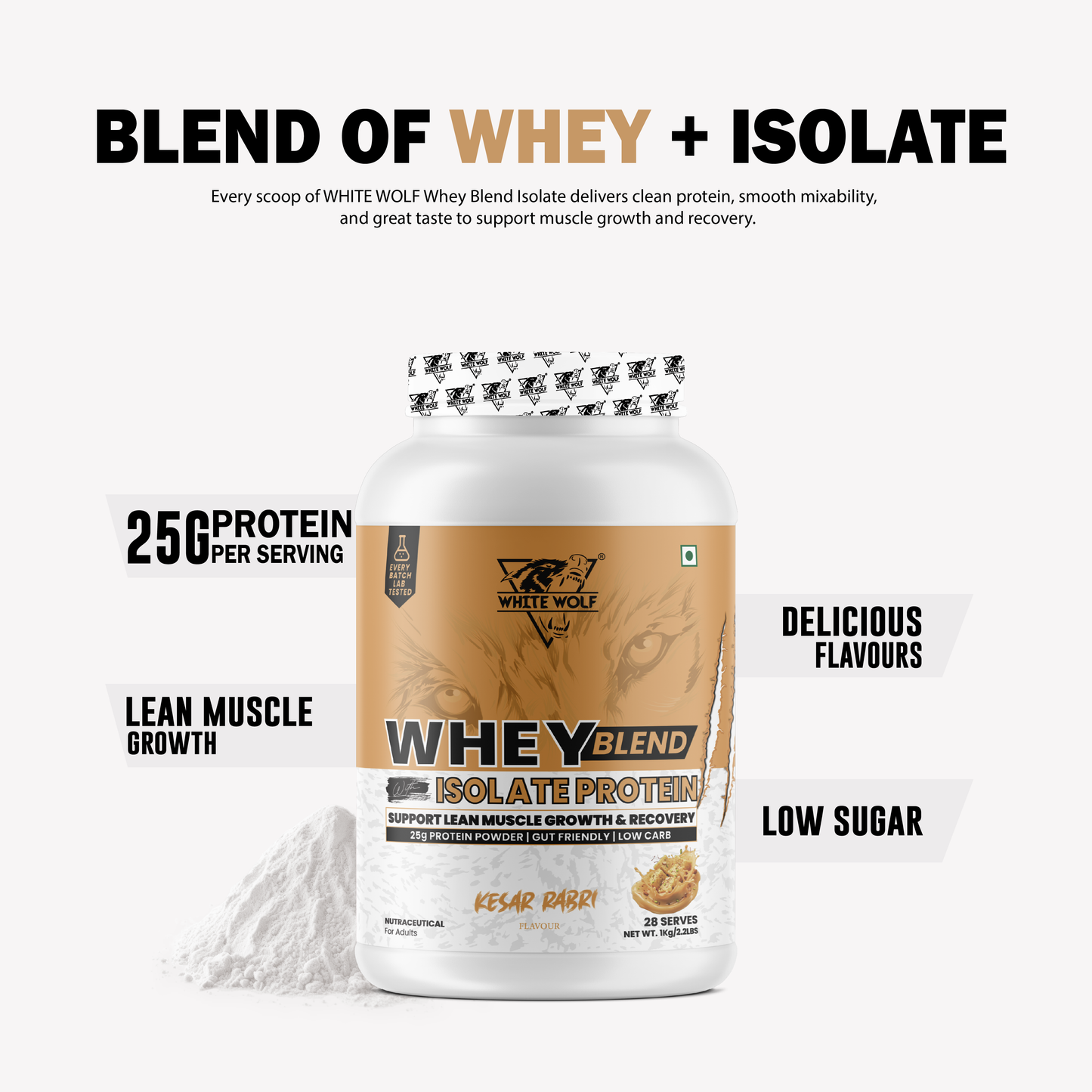 Whey Blend with Isolate 25 g Protein