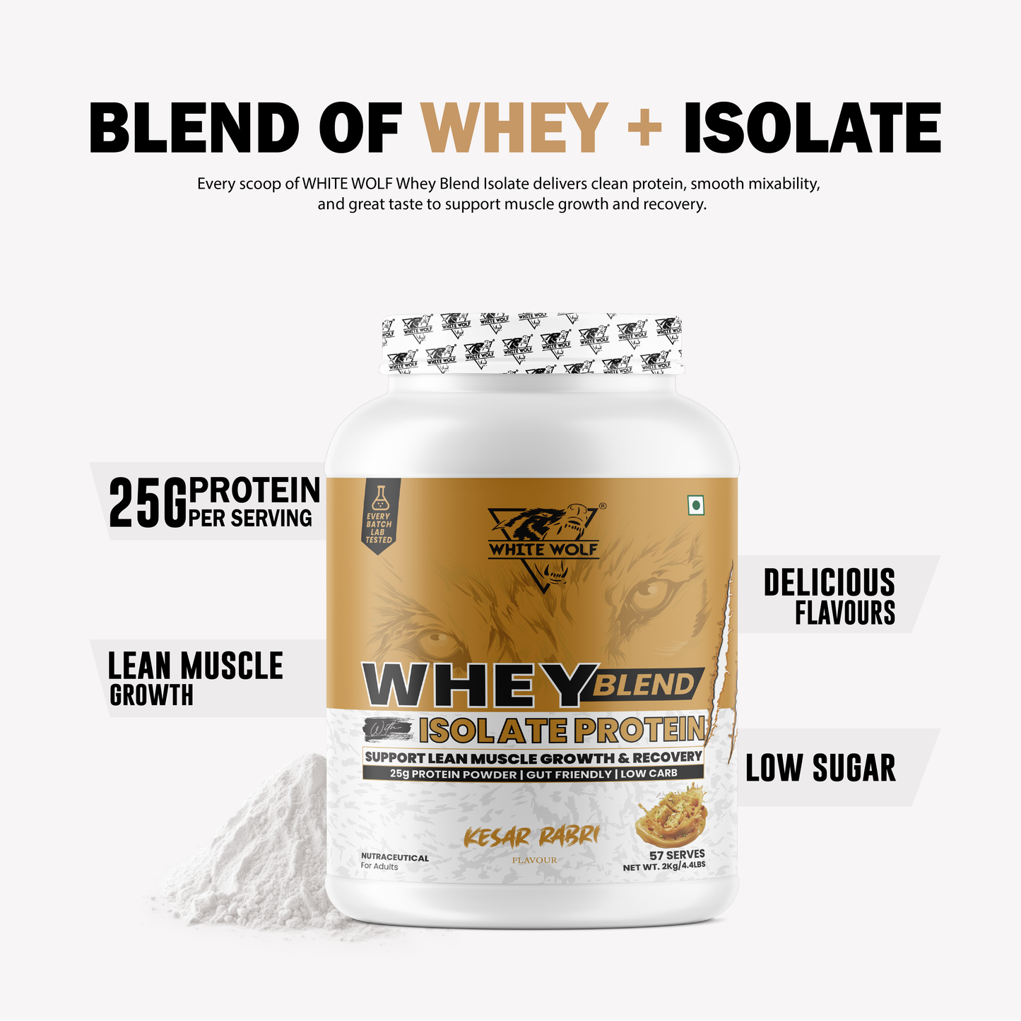 Whey Blend with Isolate 25 g Protein