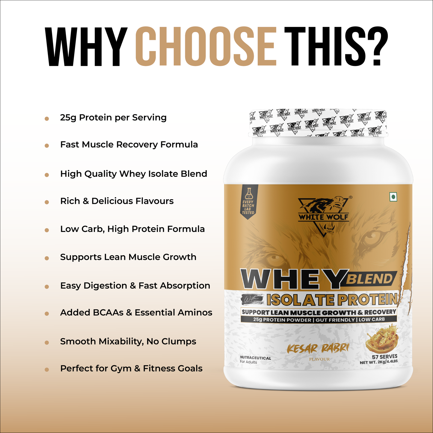 Whey Blend with Isolate 25 g Protein