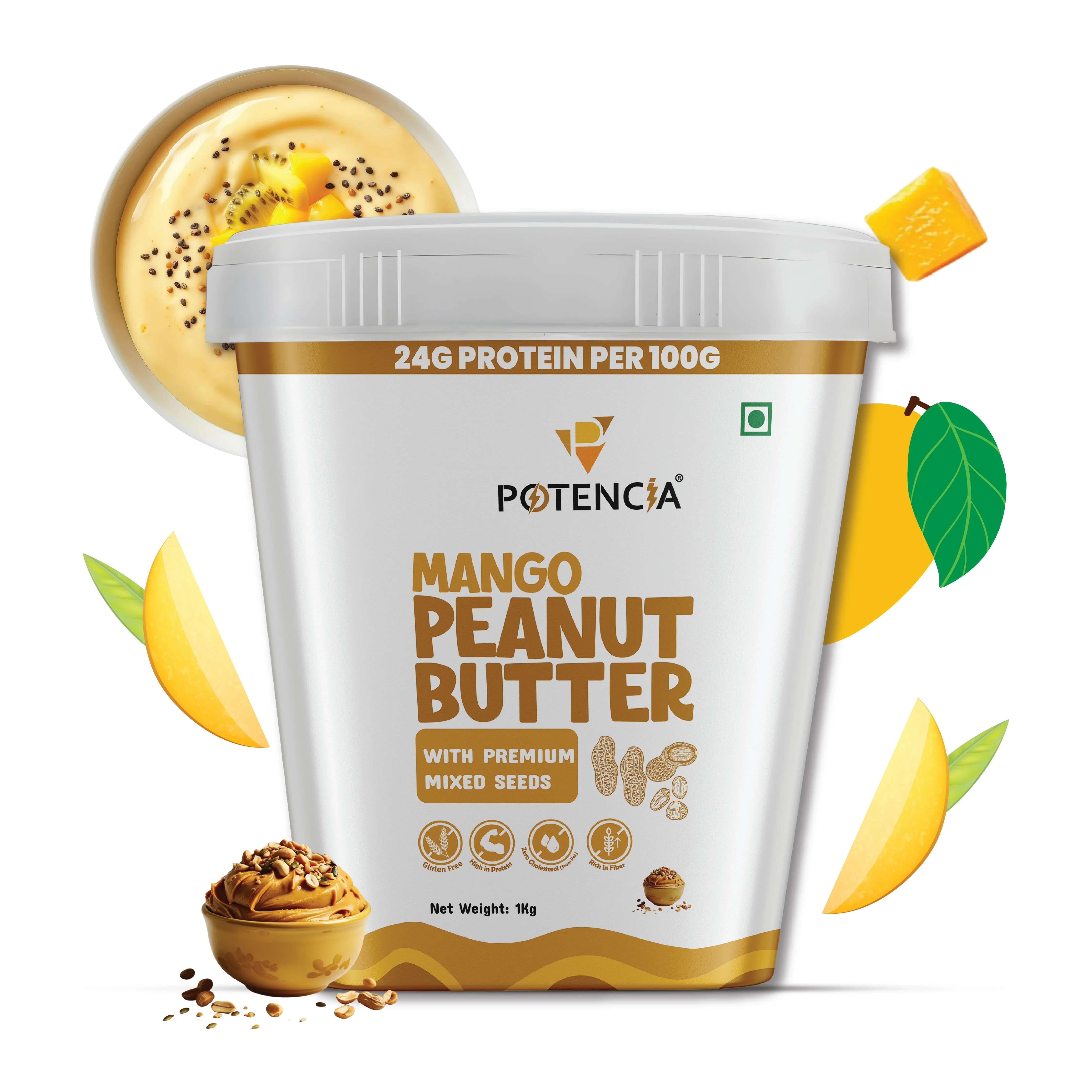 Peanut Butter Mango with Mixed Seeds 1kg