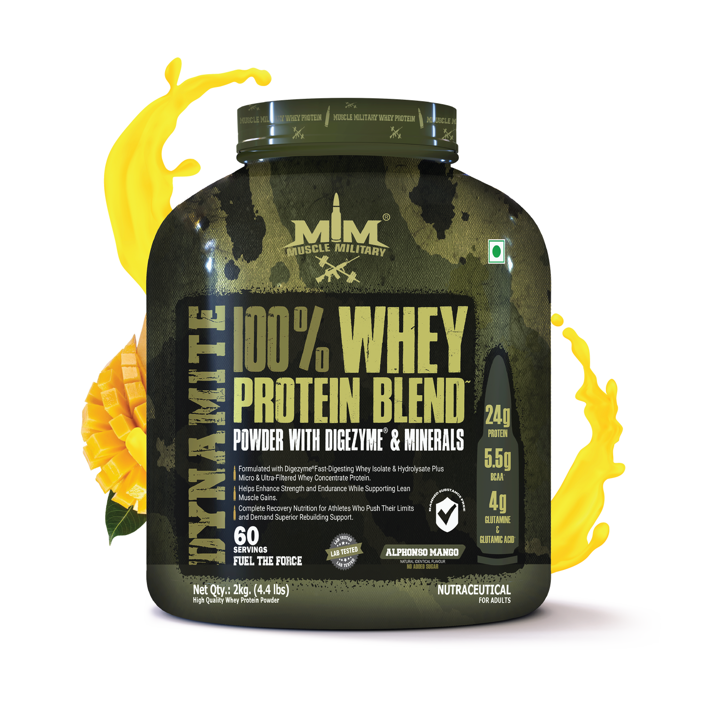 Dynamite 100% Whey Protein | Bcaa + Glutamine