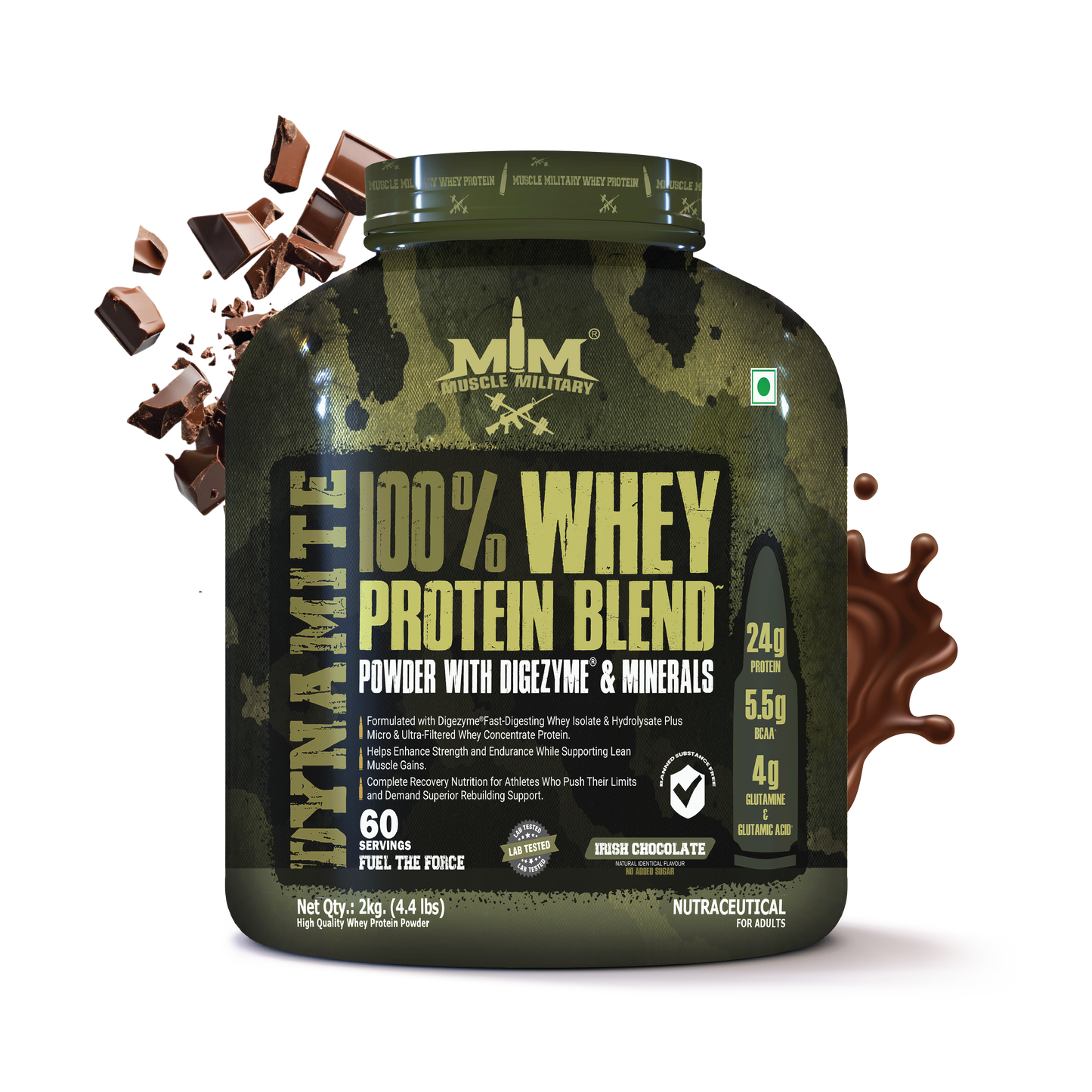 Dynamite 100% Whey Protein | Bcaa + Glutamine