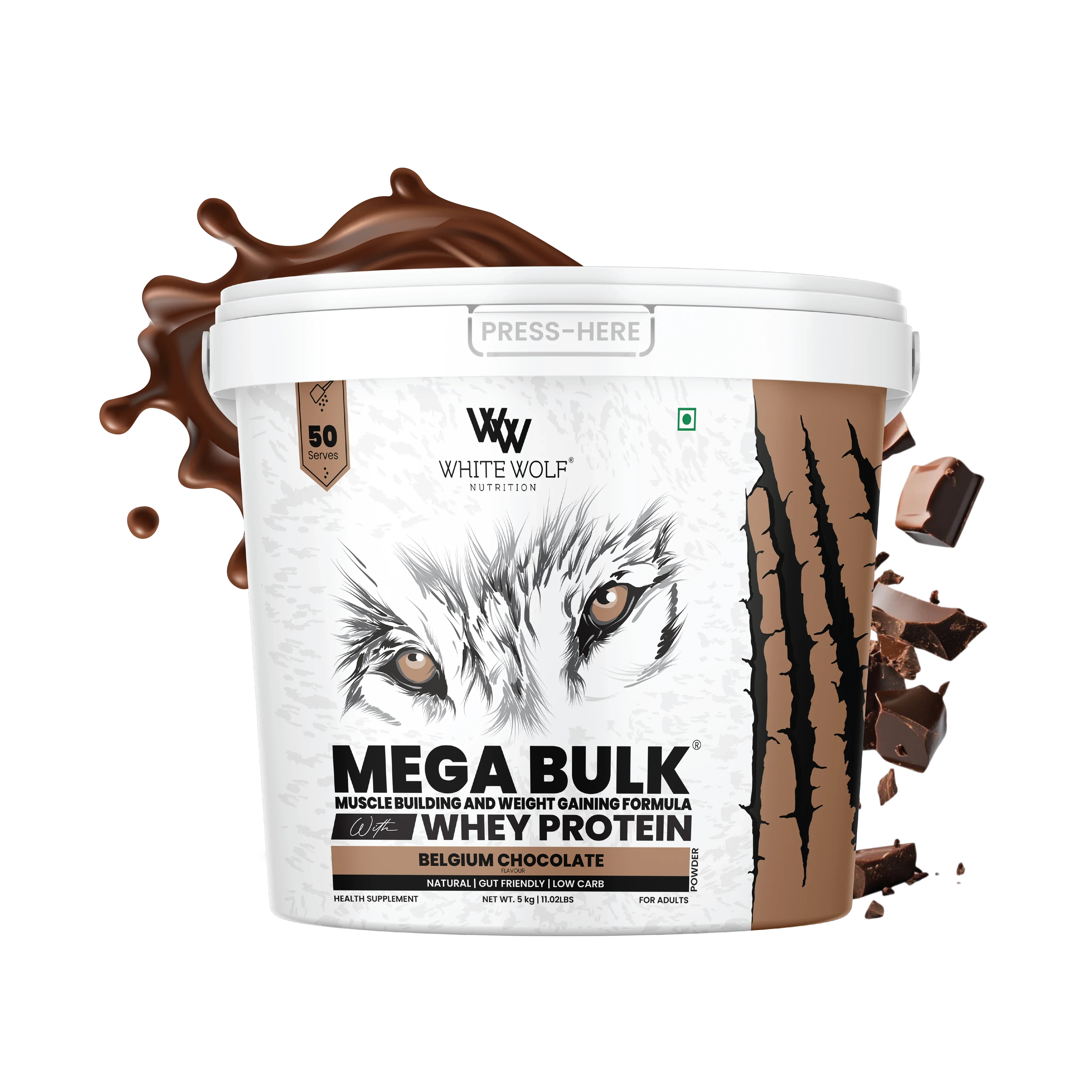 Mega Bulk Mass Gainer With  Whey Protein