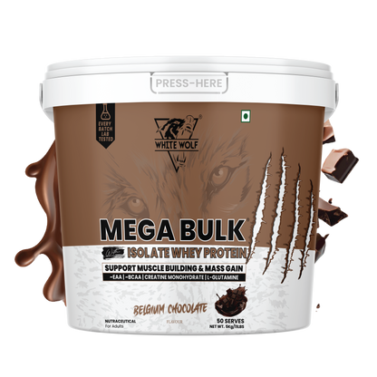 Mega Bulk Mass Gainer With  Whey Protein